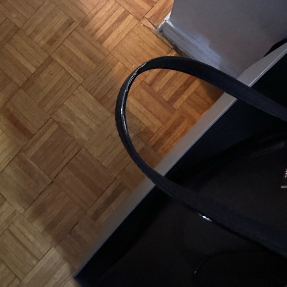 Kate Spade New York Black Leather Satchel Bag with Detachable Long Strap - Picture 8 of 16